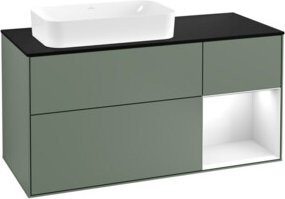 V&B Waschtischunterschrank Finion mit Wandbeleuchtung, Breite: 120 cm, Tiefe: 50,1 cm, Höhe: 50,1 cm, lackiert - Bild 1