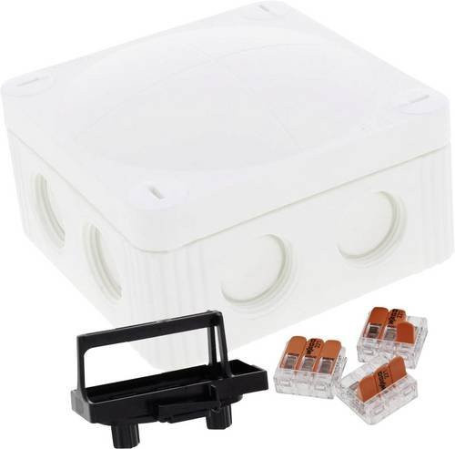 Wiska Abzweigkasten 10110405 in Weiß mit IP66/IP67 Schutzart, B/T/H: 8,5 x 8,5 x 5,1 cm - Bild 1