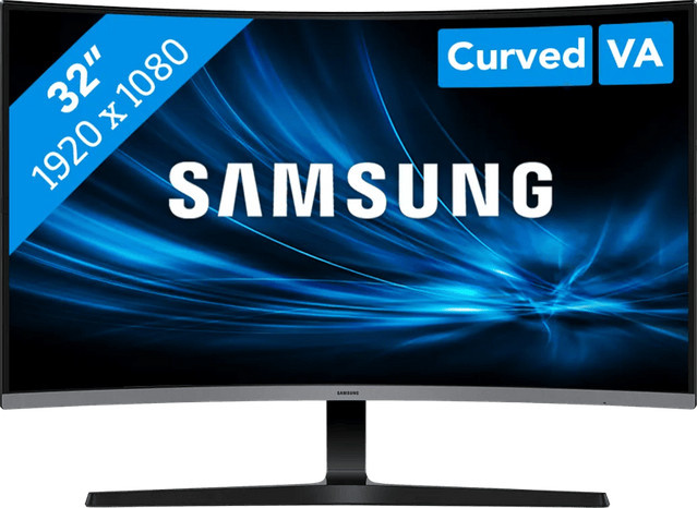 Samsung Essential S3 S39GD LS32D390GAUXEN Curved Monitor Full HD Schwarz 32 Zoll mit HDMI - Bild 1
