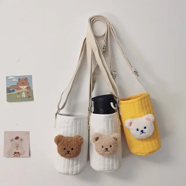 Isolierbeutel für Baby-Thermoflaschen mit Cartoon-Design in Beige und Multicolour, Maße: 15,5 x 8,5 cm - Bild 1