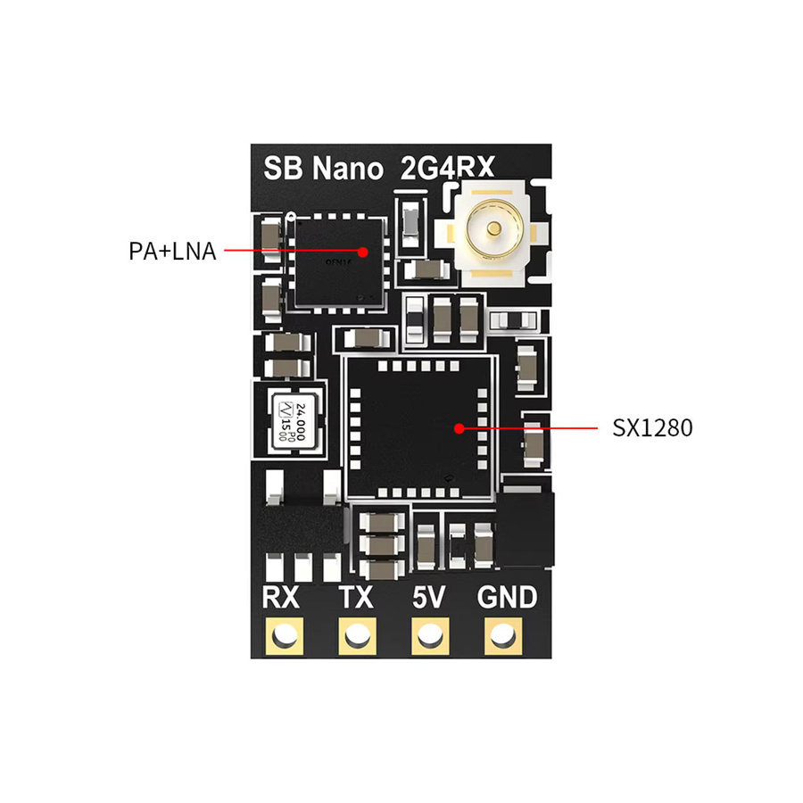 SpeedyBee Nano 2,4GHz / 915MHz ExpressLRS ELRS Empfänger, black - Bild 2