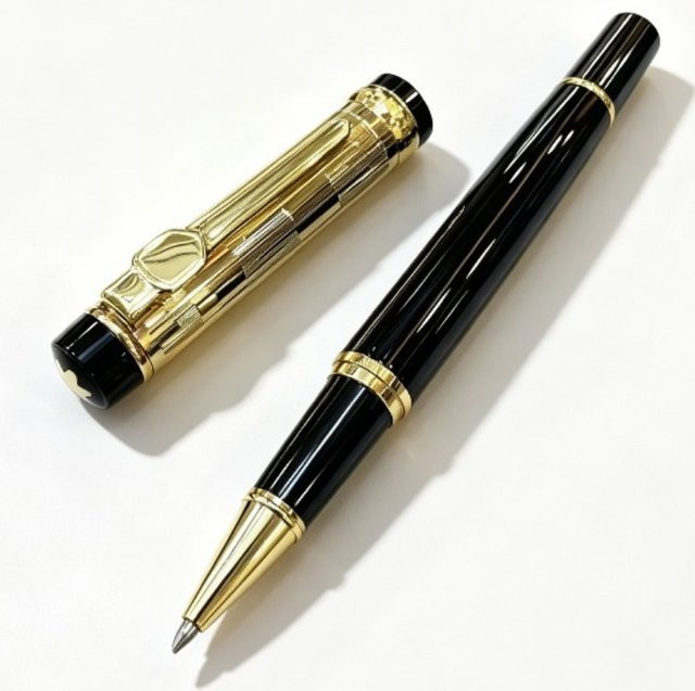 Mon Rollerball Gelstift Schwarz 0,7mm Nachfüllbar - Bild 1