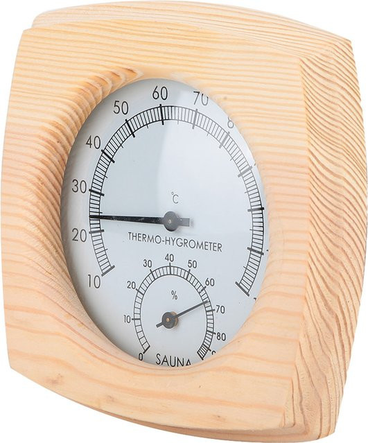 YOUTHINK Thermo-Hygrometer Beige – Temperatur- und Feuchtigkeitsmessgerät für Sauna und Räume - Bild 1