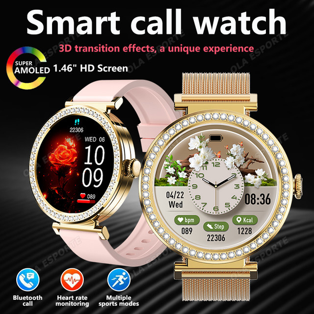 Ola Esporte Smartwatch, Gold, Zirkonia, Damen - Bild 1