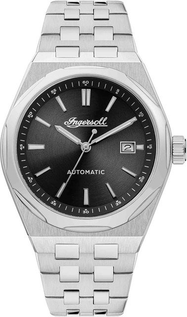 Ingersoll Herrenuhr The Rider, Automatik, Edelstahl, Schwarz, 43 mm - Bild 1