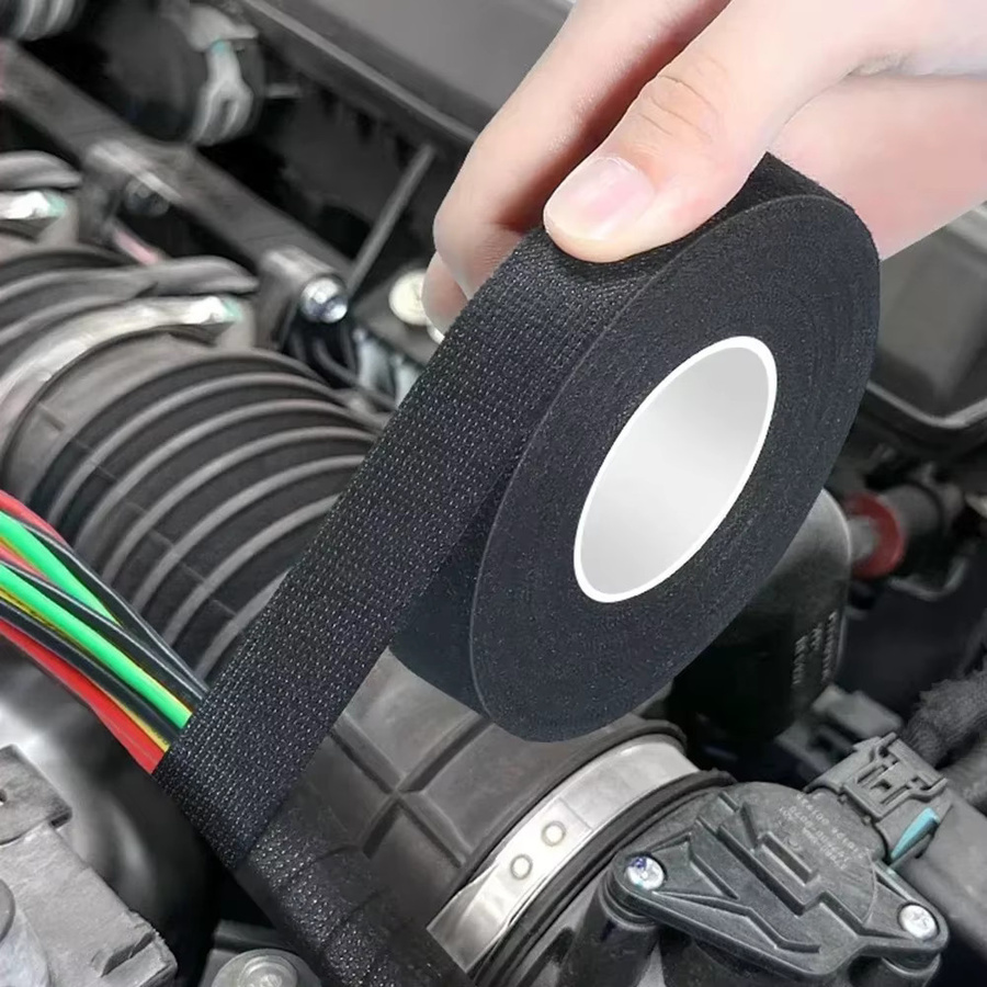 Hitzebeständiges elektrisches Isolierband in Schwarz für Kabelbaum und Auto zum Schutz von Kabeln, wasserdicht und isolierend - Bild 6