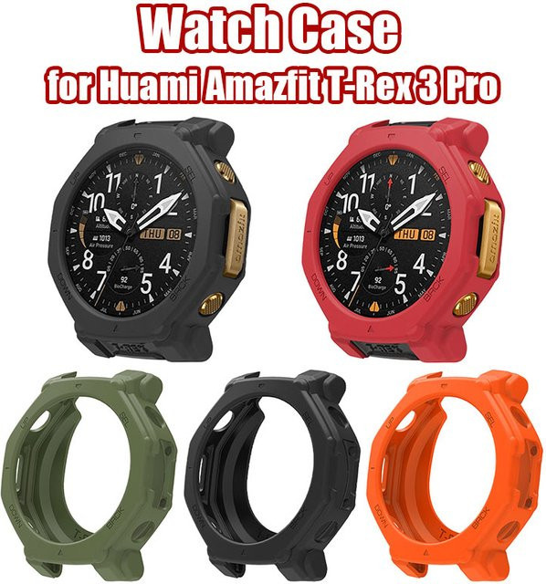 Huami Uhrengehäuse Silikon, Schwarz, Amazfit T-Rex 3 Pro 48 mm - Bild 1