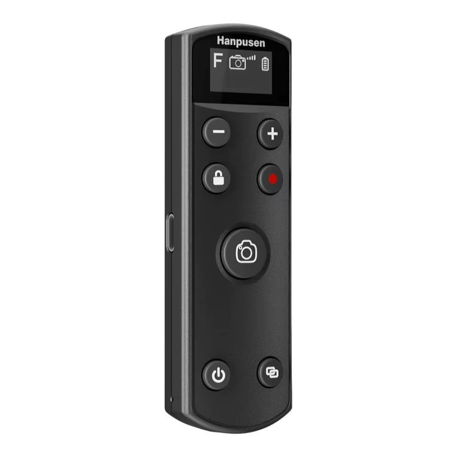 Hanpusen Kabellose Bluetooth-Fernbedienung mit OLED-Display und USB-C, wiederaufladbar, Schwarz, kompatibel mit Canon, Sony, Nikon und Fujifilm Kameras - Bild 5