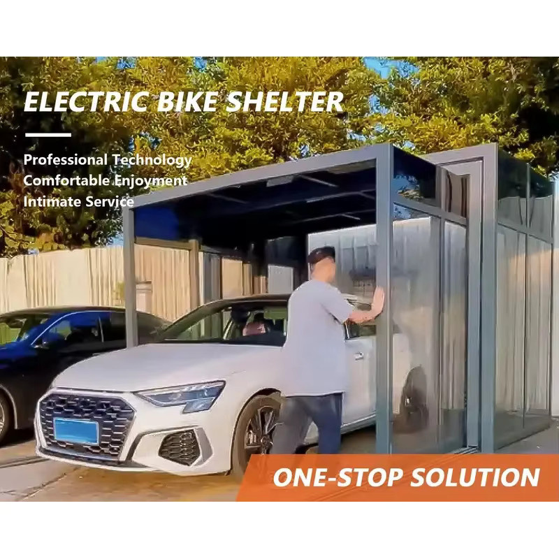OUCEY Mobiles faltbares elektrisches Carport mit Teleskopfunktion als intelligenter automatischer Wintergarten und Garagen-Vordach - Bild 4