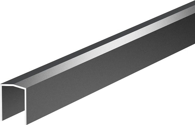 ZacAlu Abschlussleiste für 45° Zaunelement Alupanel aus Aluminium in Anthrazit - Bild 1