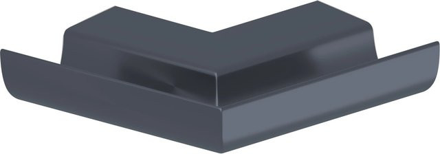 Sarei SDF-Halbrundrinnenwinkel Piccolo Außeneck 90 Grad aus Aluminium in Anthrazit - Bild 1