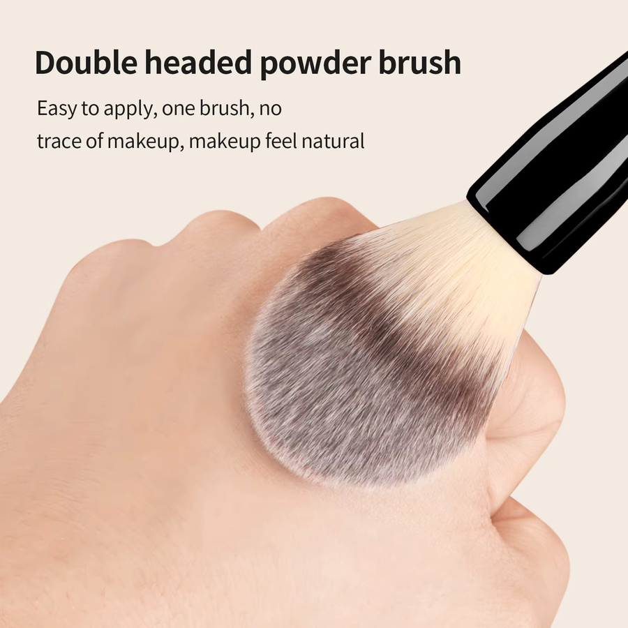 Ronshadow Make-up-Pinsel-Set, 2-teilig, Kontur-, Puder- und Rougepinsel - Bild 4