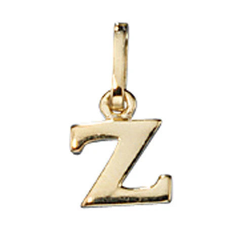 Colfem Anhänger Buchstabe Z, 333 Gelbgold, Unisex - Bild 1