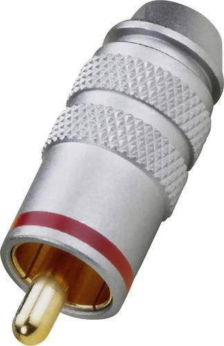Monacor T-711G/RT Cinch-Stecker in Silber und Rot - Bild 1