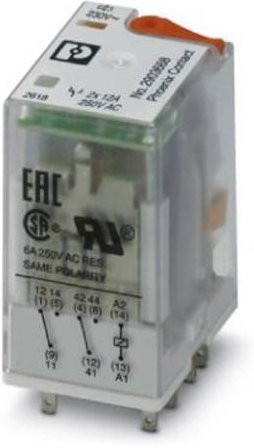 Phoenix Contact REL-IR2/L-230AC/2X21 Relais 230 V/AC 12A 2 Wechsler transparent 10er Packung - Bild 1