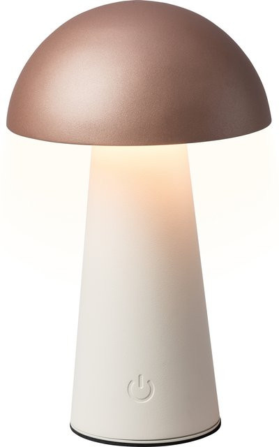LIVARNO Akku LED-Tischleuchte in Braun, dimmbar, warmweiß, wetterfest nach IP44 für Garten, Terrasse und Balkon - Bild 1