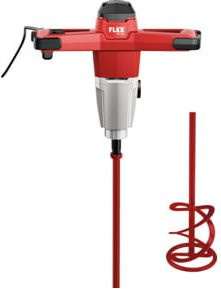 Flex 2-Gang-Rührer MXE 1202 mit Wendelrührer HP2 140, 1200 W, 3-Stufen Drehzahlschalter, Rot - Bild 1