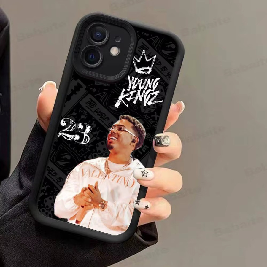 Stoßfeste Silikon Handyhülle im Myke Towers Rapper Design für iPhone 17, 16, 15, 14, 13, 12, 11 (Pro, Max, Plus) als Softcover - Bild 5
