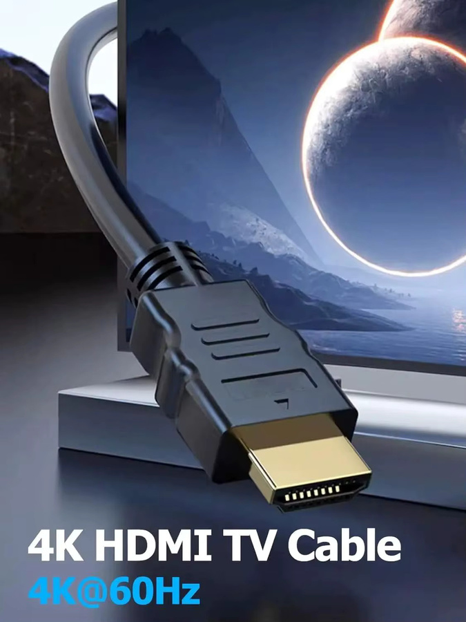 YYTEEK HDMI 2.0 Kabel in Schwarz mit 18Gbps für 4K60Hz, 2K und 1080P inklusive ARC für Laptop, Monitore, HDTV, PS5 und Xbox - Bild 3