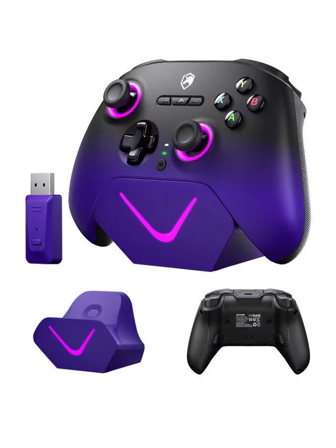 ECHTpower Kabelloser Gamecontroller mit Hall-Effekt-Joystick für PC, Nintendo Switch, Android und iOS in Multicolour - Bild 5