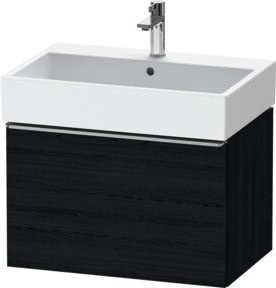Duravit Waschtischunterschrank D-Neo wandhängend in Schwarz Matt B: 68,4 cm, T: 44,2 cm, H: 44,0 cm - Bild 1