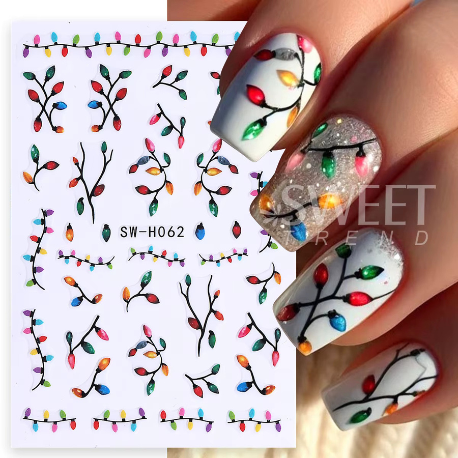 SWEET TREND Nagelaufkleber, Leuchtend, Weihnachten, 2 Stück - Bild 3
