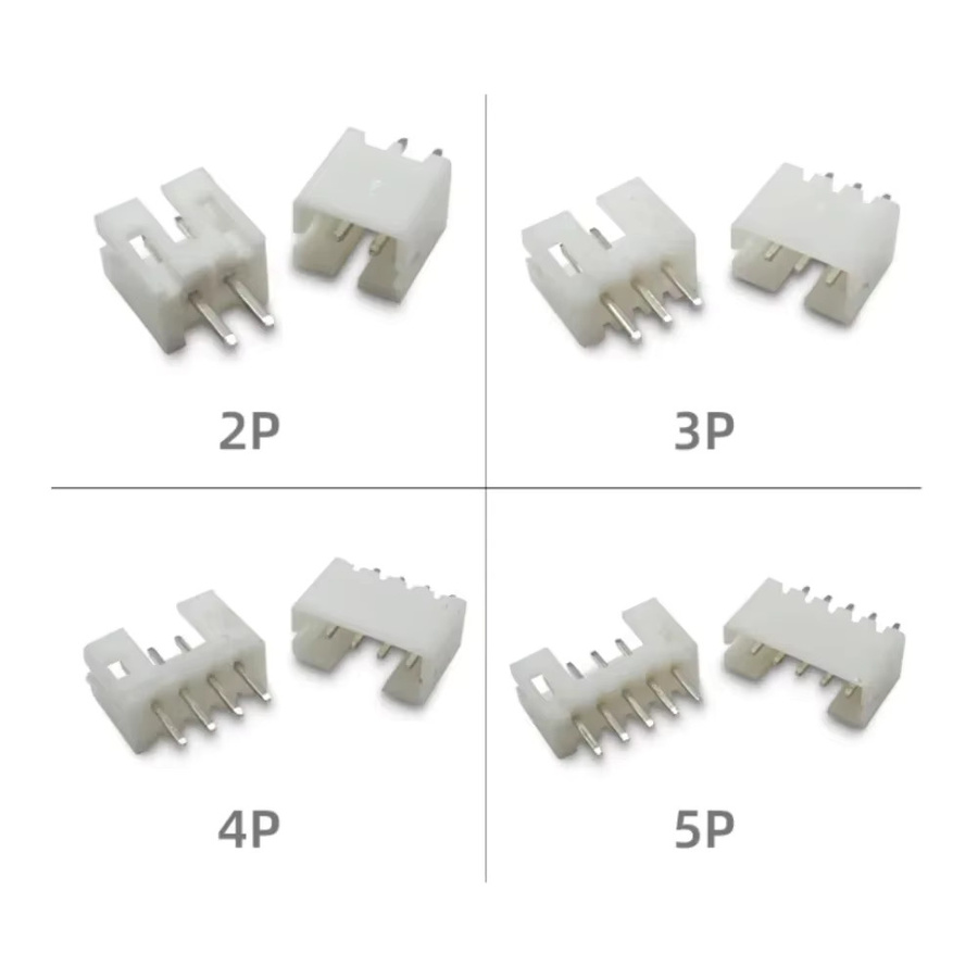 JST PH2.0mm Kabelverbinder Steckergehäuse in Weiß, 2mm Rastermaß, 2/3/4/5/6-polig, Kunststoffgehäuse für Stiftleisten - Bild 3