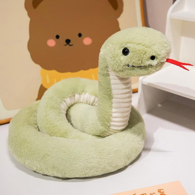 Kidsly Bunte Boa-Schlange Plüschpuppe, Plüschtier, ab 14 Jahren - Bild 1