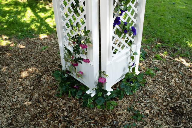 KHW Spalier mit Erdspießen 2er-Set in Weiß für Garten und Terrasse, Höhe: 43 cm - Bild 1