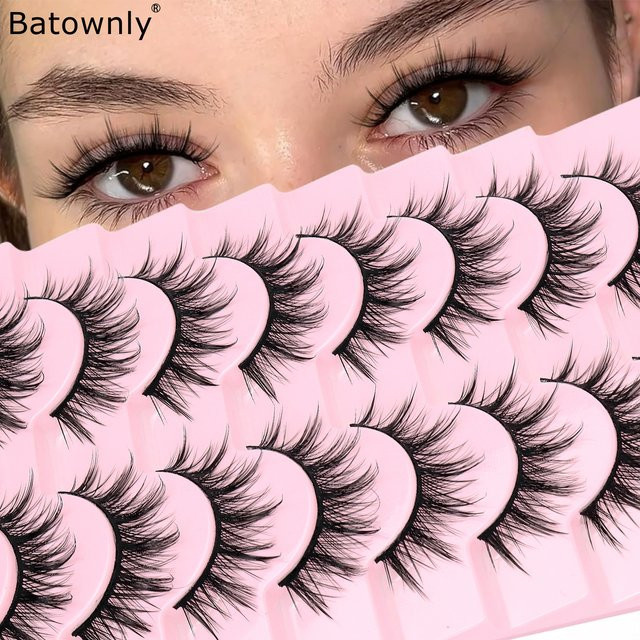Batownly Künstliche Wimpern, 8 Paar, Black, Unisex - Bild 1