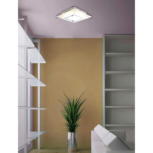 Näve LED Wand- und Deckenleuchte Lucca in Silber und Weiß, B/T/H: 28 x 28 x 17 cm - Bild 2