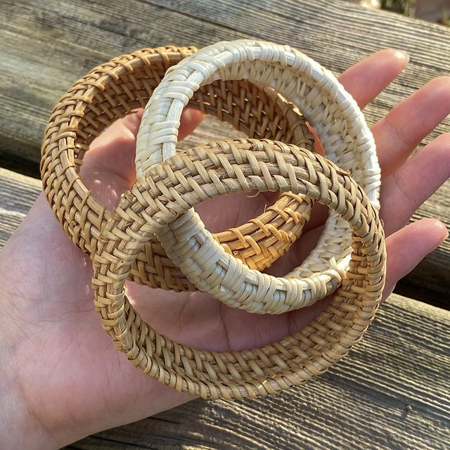 Amorcome Armbänder, Rattan, Damen - Bild 1