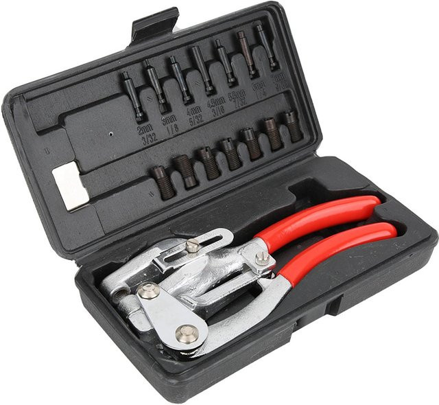 Handheld Power Punch Kit Lochzange von TOMTOP aus Edelstahl, Eisen und Kunststoff in Schwarz und Multicolour - Bild 1