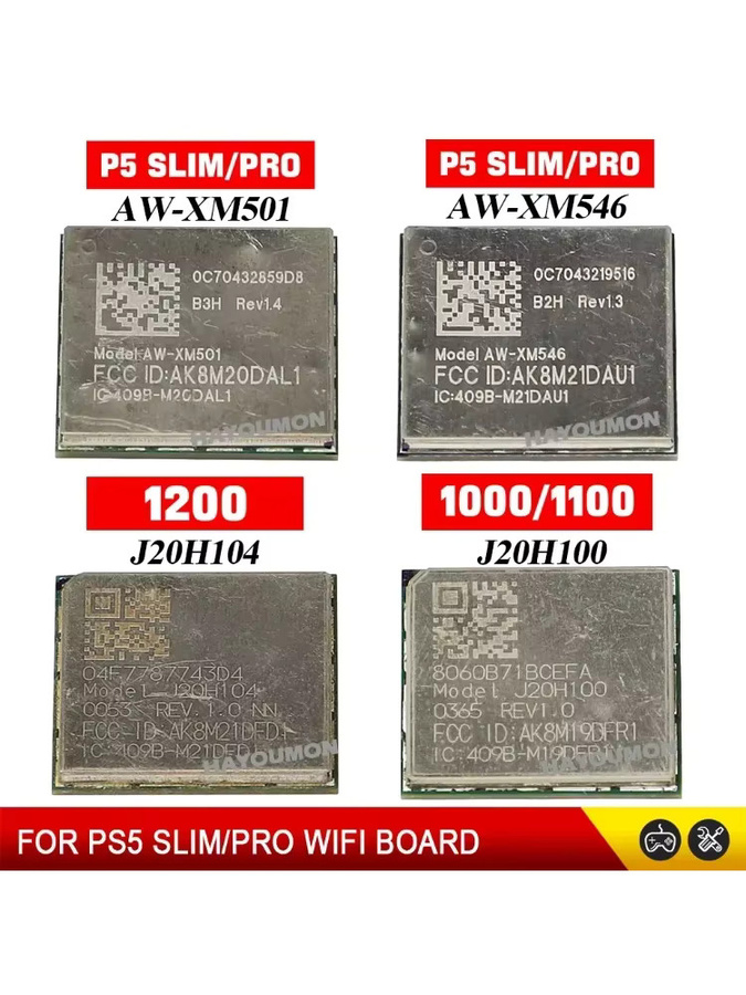HeroAngel Drahtloses Bluetooth und Wifi Modul für PS5 Slim Pro, PS5 1200 und PS5 1000/1100, Ersatz Wifi-Board AW-XM501 AW-XM546 - Bild 2
