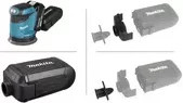 Makita Akku-Exzenterschleifer DBO180Z 18V in Türkis mit Ø 125 mm - Bild 3