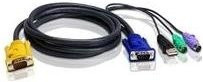 ATEN 2L-5303UP Tastatur Video Maus USB Kabel in Schwarz mit 18-polig SPHD auf USB Typ A und HD-15, Länge: 3 m - Bild 1