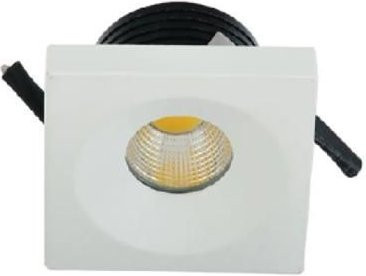 Mini-Einbaustrahler LED EVA-2 quadratisch in Weiß mit 3W und warmweißem Licht (3000K) - Bild 1