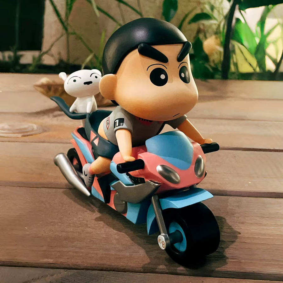 Bandai Crayon Shin-chan, Anime Figur, Motorrad Modelle, 4-teiliges Set - Bild 4