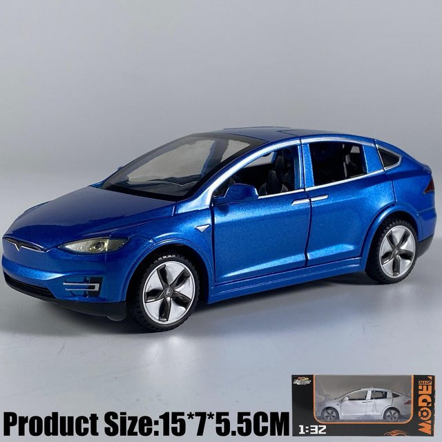 Linyi toy car X AWD Luxus-SUV, Modellauto, 1:32, Metall, Blau - Bild 1