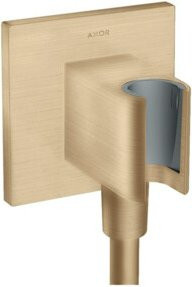 Hansgrohe Axor Fixfit Handbrause mit integrierter Haltefunktion in Brushed Bronze, Wandmontage, 1/2 Zoll - Bild 1