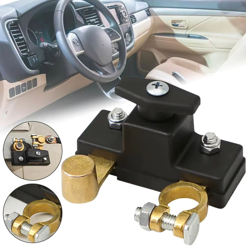 Batterie-Trennschalter für Auto und RV mit Messing-Partition in Gold oder Schwarz für 12V und 24V - Bild 2