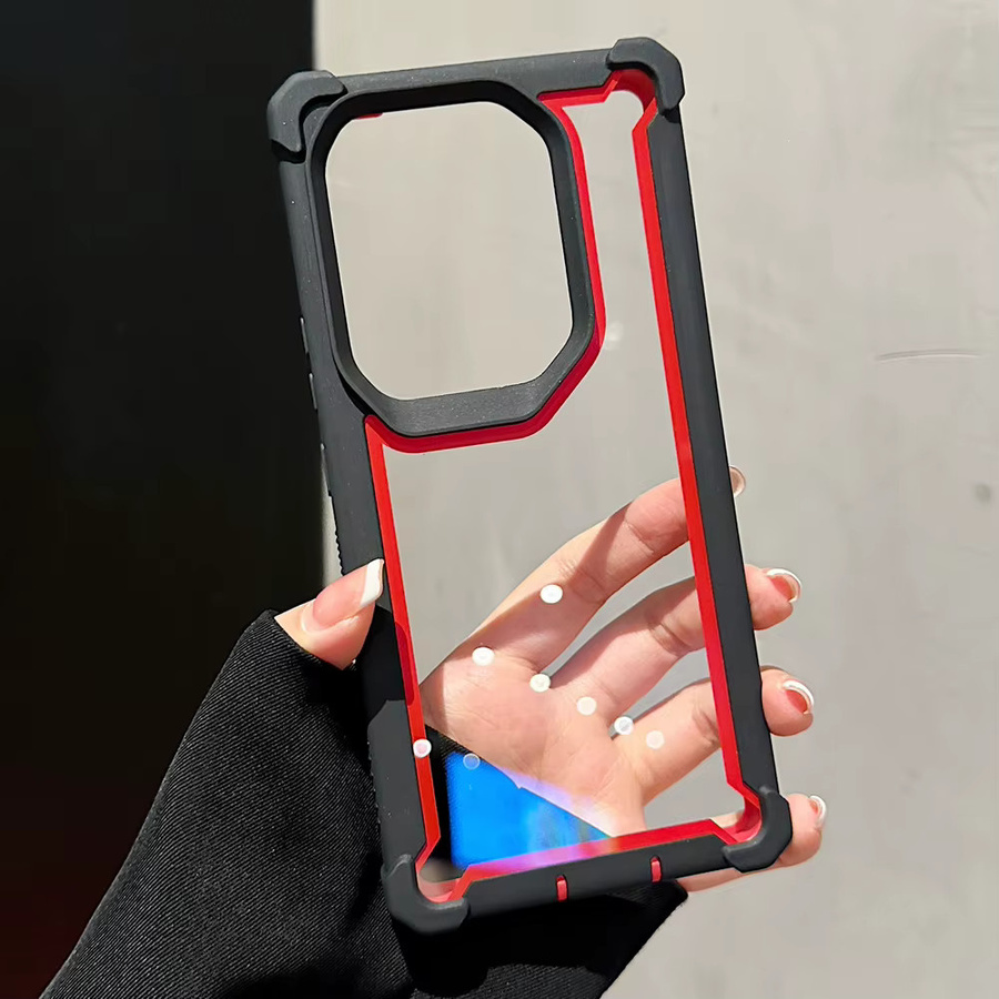 Robuste TPU+PC Panzer-Hülle für Infinix Note 60 Pro 50 Pro 40 Hot 60 Pro 60i 50 40 in Transparent - Bild 3