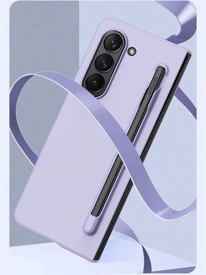 Schlanke und hautfreundliche Schutzhülle für Samsung Galaxy Z Fold 8 Ultra 7 6 5 4 mit Stylus-Stifthalter in Schwarz - Bild 3