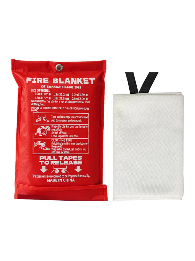 Sanke Rescue Flammhemmende Feuerlöschdecke aus Fiberglas für den Notfall - Bild 7