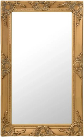 vidaXL Wandspiegel im Barock-Stil in Gold, B/H: 50 x 80 cm