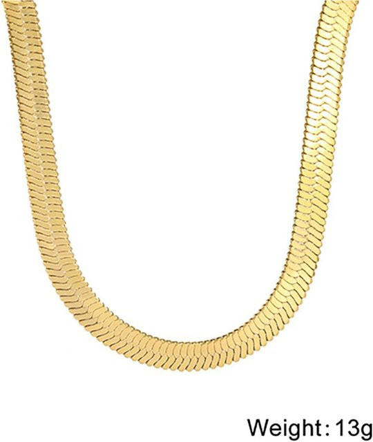 YULIN Schlangenkette Edelstahl, 45 cm, Unisex - Bild 1