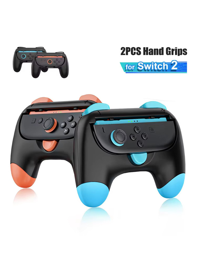 2er-Set Komfort-Griffe für Nintendo Switch 2 Controller Halterung Links und Rechts in Schwarz - Bild 3