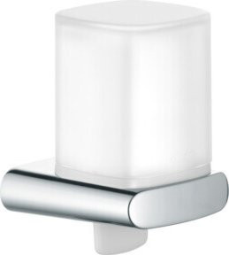 Keuco Lotionspender Elegance neu in Chrom mit mattiertem Kristallglas in Silber und Transparent - Bild 1