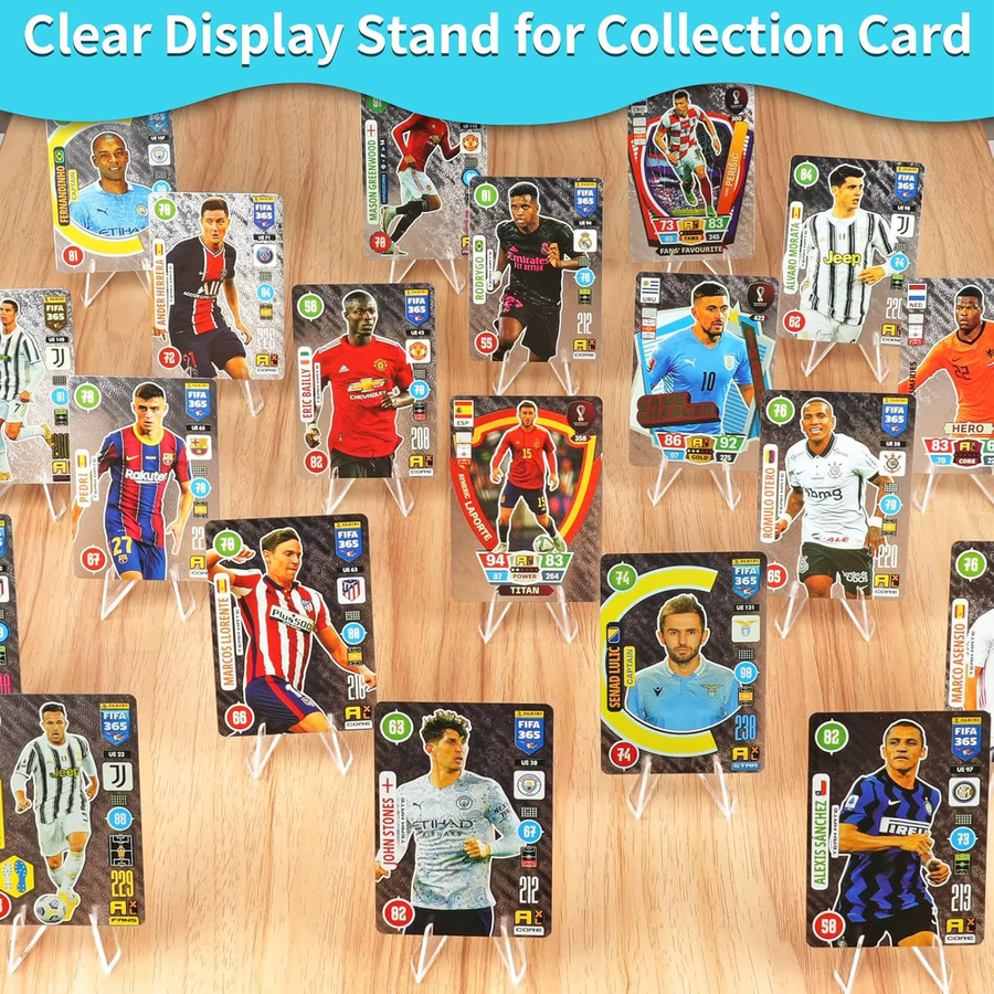 20er-Pack Acryl-Kartenständer in Transparent, kleine Staffeleiständer für Trading Cards und Challenge Coins - Bild 2
