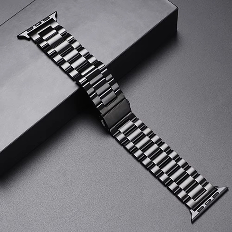 TINUORA Uhrenarmband Edelstahl, Schwarz, Unisex - Bild 3